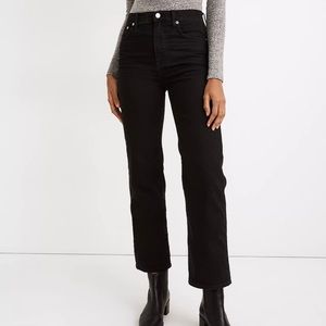 Madewell Petite Slim Wide-Leg Jeans in Lunar Wash